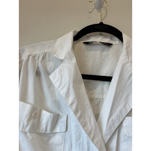 Zara Women’s PAJAMA COLLAR BLOUSE - Picture 5 of 6